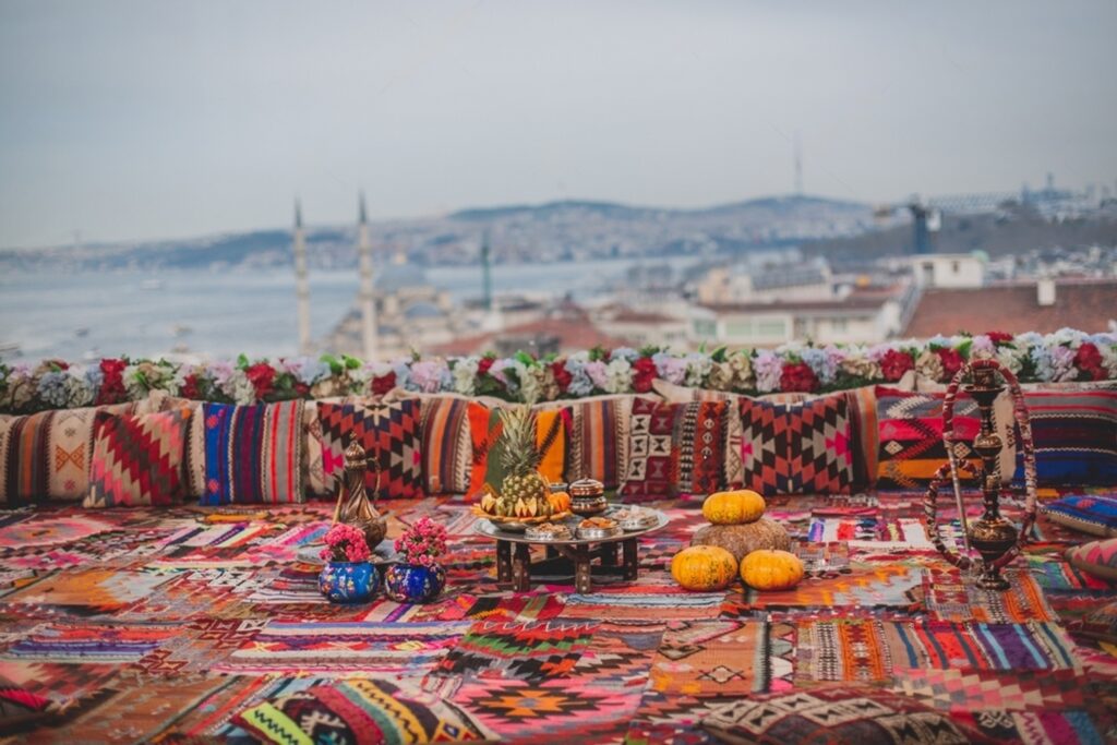 Medical Tourism 2 stock photo great panoramic view of istanbul from high terrace decorated traditional colorful ornamental 2204324553 transformed e1717414318390